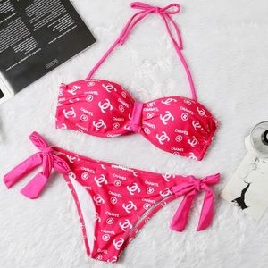 Pink 2-piece swimwear